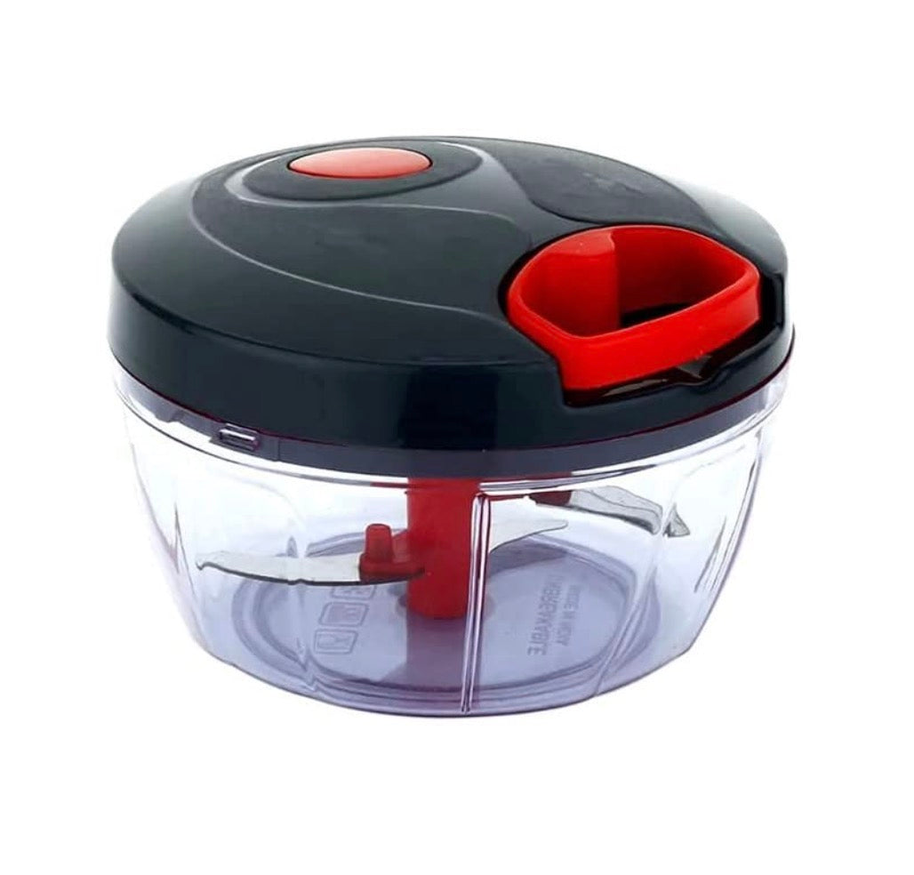Handy Vegetable & Fruit Chopper – 450ml | Manual Dori Chopper with Stainless Steel Blades (Grey)