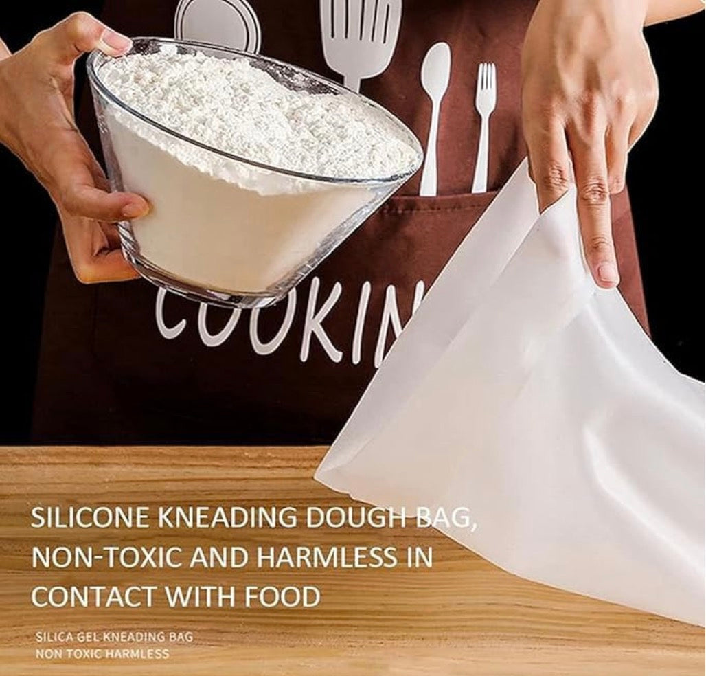 Silicone Atta Maker Bag – Mess-Free Dough Kneading for Roti, Bread & Pizza (1 Pc)