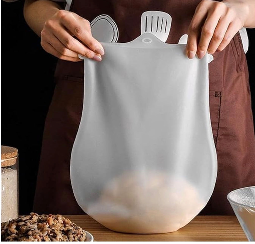 Silicone Atta Maker Bag – Mess-Free Dough Kneading for Roti, Bread & Pizza (1 Pc)