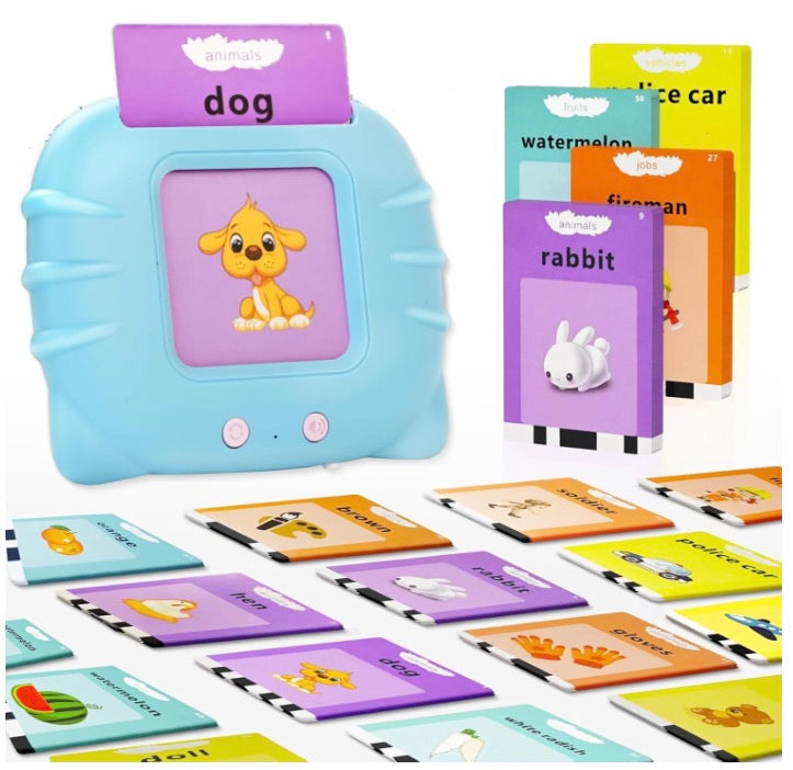 Montessori Talking Flash Cards for Kids (2–5 Years) | Rechargeable Educational Learning Toy | Sound Flashcard Device for Toddlers | Cognitive & Language Skills Builder for Boys & Girls