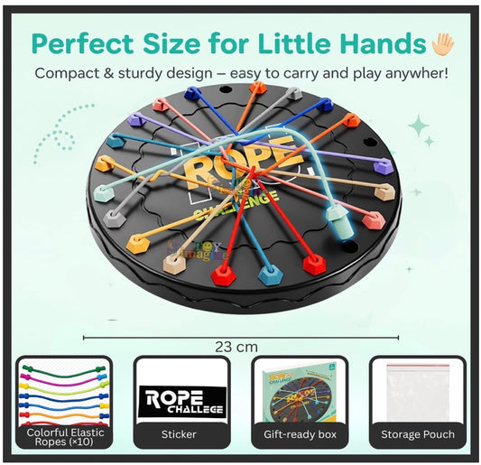 Rope Logic Puzzle Game | Brain Teaser Untangling Challenge for Kids & Adults | Multi-Level Strategy Board Game for Family & Travel | Boosts Problem-Solving & Motor Skills