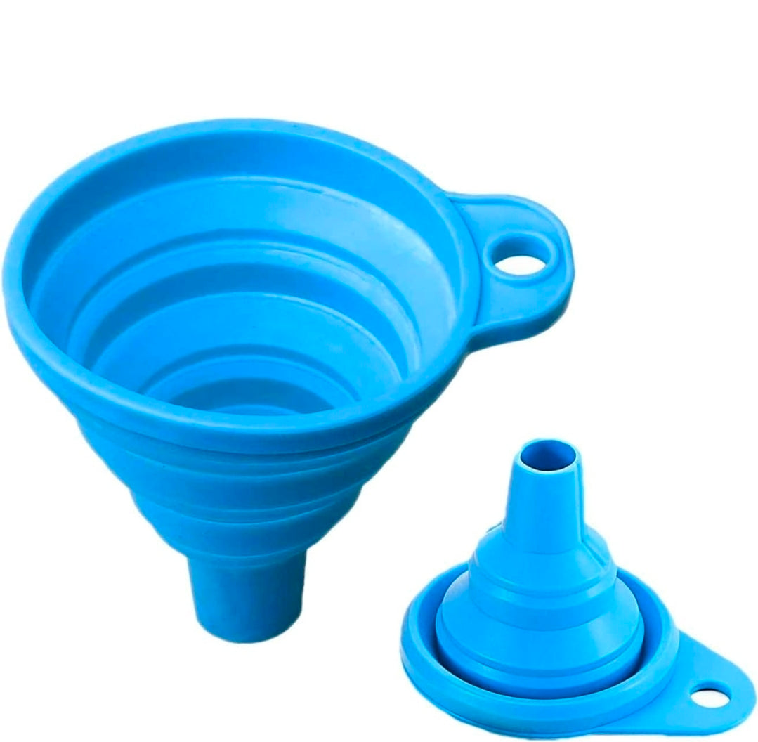 Glass Oil Dispenser Bottle Set (500 ml) with Funnel | Transparent Cooking Oil & Vinegar Pourer | Pack of 3 (2 Bottles + 1 Funnel)